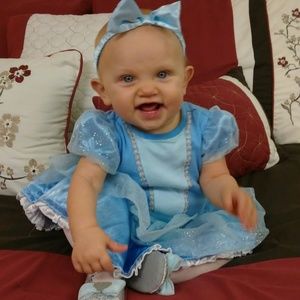 Baby Cinderella Costume (w/shoes and headband)